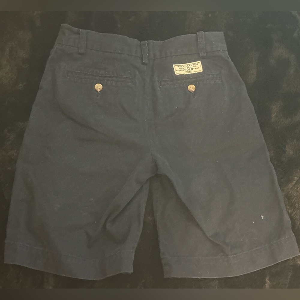 Polo Ralph Lauren Classic Khaki Shorts NAVY Boys Sz 12